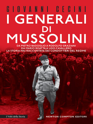 cover image of I generali di Mussolini